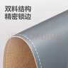 京東京造PU鼠標(biāo)墊鎖邊小號(hào)雙料鼠標(biāo)墊28*22cm加長(zhǎng)辦公游戲電競(jìng)電腦桌墊皮革觸感天然橡木防水耐磨 銀河灰 曬單實(shí)拍圖