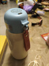 ICTGO智能兒童指紋保溫杯指紋水杯兒童吸管保溫杯食品級316密碼解鎖 藍色550ml【送杯套+背帶】 曬單實(shí)拍圖