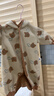 迷你巴拉巴拉嬰兒連體衣棉服外出幼兒衣服保暖雙面絨兩面穿外套2025冬新款 咖色調(diào)00355 80cm 曬單實(shí)拍圖