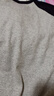 優(yōu)衣庫女裝柔軟羅紋撞色圓領(lǐng)T恤/長袖插肩袖內(nèi)搭25秋冬新款481438 69 藏青色 L /160/88A 曬單實(shí)拍圖