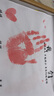 諳諺 滿(mǎn)月紀念手足印嬰兒百天周歲手腳印畫(huà)一家四口全家福三手足情深 A4【我們姐姐弟弟】+印泥 曬單實(shí)拍圖