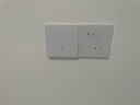 國際電工超薄鋼化玻璃開(kāi)關(guān)插座86型暗裝面板家用墻壁電源五孔網(wǎng)絡(luò )空調插座 二位電腦-白色【膚感玻璃】 曬單實(shí)拍圖