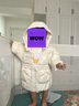 巴拉巴拉童裝女童羽絨服小童冬兒童寶寶亮面外套加厚上衣時尚201423107024 曬單實拍圖
