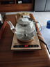 現(xiàn)代底部全自動上水電熱水壺玻璃茶臺燒水壺煮茶一體機(jī)保溫電茶爐電茶壺泡茶茶具套裝家用燒水器 1L 保溫款金色（37x20尺寸） 曬單實(shí)拍圖