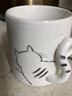 拜杰白色馬克杯早餐水杯陶瓷馬克杯帶蓋大容量牛奶杯咖啡杯情侶杯 曬單實(shí)拍圖