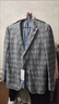 語(yǔ)森憶石獅西裝男士初秋西服外套韓版休閑商務(wù)西服上衣小西裝青年格紋便 1Q002A中灰格紋 25 175/48A 推薦125-140斤 曬單實(shí)拍圖