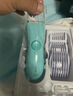 奧克斯（AUX） 嬰兒理發(fā)器電動推剪寶寶電推子小孩剃光頭剪頭發(fā)器兒童剃頭剪發(fā)器充電式全身水洗理發(fā)工具 茶青防水不傷頭皮【含美發(fā)禮包】 曬單實拍圖