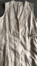 無印良品（MUJI）女式 漢麻混斜紋長款馬甲馬夾女款無袖上衣夏季 BC2LFC5S 象牙色 M （160/84A） 曬單實(shí)拍圖