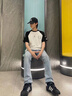 瀟圖達人韓系牛仔褲男春秋美式高街vibe微喇褲子cleanfit修身顯瘦直筒褲 淺藍色 XL 曬單實(shí)拍圖
