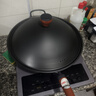 鐵蠶匠鐵鍋凹面電磁爐專用鍋圓底炒鍋無涂層尖底炒勺燃?xì)庥贸床隋?34圓底【無涂層】 34cm 曬單實(shí)拍圖