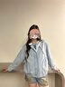 FAIRFAFO林肉肉【復(fù)古水洗牛仔外套】藍(lán)色拉鏈寬松夾克女早秋2025新款上衣 淺藍(lán)色 M 曬單實(shí)拍圖