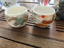 不拙羊脂玉瓷茶杯主人杯一對單杯陶瓷茶盞高檔教師節禮物禮盒龍鳳對杯 曬單實(shí)拍圖