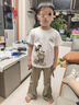 迪士尼童裝洋氣潮酷男童套裝2025夏季新款超帥氣百搭兒童短袖韓版工裝褲 曬單實(shí)拍圖