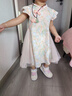 凡獵女童連衣裙夏裝2025新款兒童公主裙旗袍漢服寶寶周歲禮服夏季 曬單實拍圖