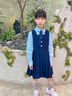 衣諾坊兒童演出服校服女童連衣裙套裝春秋新品主持人中大童團體畢業(yè)園服 曬單實(shí)拍圖