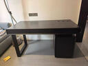 意式輕奢辦公書(shū)桌家用客廳大長(cháng)工作臺成人電腦桌雙人高端書(shū)房桌子 黑色橡木（ENF級別進(jìn)口海洋板） 1400x700x750mm 曬單實(shí)拍圖