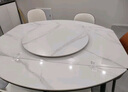 銘府世臻餐桌家用加厚巖板餐桌椅組合方圓兩用餐桌813#【1.35米】一桌六椅 曬單實拍圖