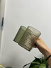 沃德百惠（WORTHBUY）輕奢鉆石紋創(chuàng)意牙刷杯漱口杯家用情侶洗漱杯刷牙的杯子牙缸杯套裝 【店長推薦】透明金+透明綠 曬單實拍圖