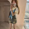 苜戈美式復(fù)古y2k辣妹高腰牛仔背帶短褲女夏季新款設(shè)計(jì)感破洞連體褲 藍(lán)色 S 曬單實(shí)拍圖