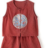 舒貝怡兒童衣服男童套裝漢服背心寶寶夏季新中式國(guó)風(fēng)女童裝周歲禮服 100 曬單實(shí)拍圖