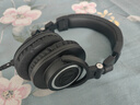 鐵三角（Audio-technica）ATH-M50X BK 頭戴式專(zhuān)業(yè)全封閉監(jiān)聽(tīng)音樂(lè)HIFI耳機(jī) 黑色 曬單實(shí)拍圖