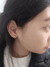 米蔓（MIMORE）S999足銀淡水珍珠耳釘女新款時(shí)尚簡(jiǎn)約后掛式耳飾防丟設(shè)計(jì)養(yǎng)耳洞 曬單實(shí)拍圖