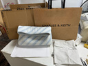 CHARLES&KEITH丹寧斜紋大容量折疊托特包生日禮物七夕禮物CK2-20671718-1 Light Washed Denim淺牛仔藍(lán)色 M 曬單實(shí)拍圖