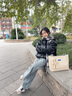 caibukaier牛皮包包女包輕奢大容量通勤托特包單肩斜挎包生日禮物送女友老婆 【藍色】實用高級感高檔送女朋友 輕奢時尚百搭休閑通勤手提大包 曬單實拍圖