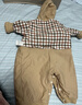 英氏（YEEHOO）【商場(chǎng)同款】超萌嬰兒服秋款男寶寶外出夾棉連帽哈衣 曬單實(shí)拍圖