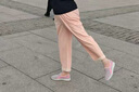 棉致冰絲蘿卜哈倫褲子女夏季新款寬松小個(gè)子高腰直筒休閑褲女士長(cháng)褲 816粉紅色【高品質(zhì)20.5】 2XL 130-140斤 曬單實(shí)拍圖