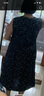 優(yōu)衣庫女裝棉質(zhì)印花打褶連衣裙無袖裙子度假碎花480629 69 藏青色 L /160/88A 曬單實拍圖