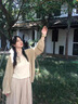 歐迪惠（Oudihui）新中式輕國風(fēng)吊帶連衣裙子夏季2025新款春季女裝開衫三件套裝長裙 開衫+吊帶+半身裙 M 曬單實(shí)拍圖