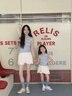 moonkids童裝女童網(wǎng)球套裝運(yùn)動(dòng)速干裙子2025年夏季新款兒童冰絲涼感POLO衫 19091藍(lán)色背心+6069白色褲裙 170 cm 曬單實(shí)拍圖