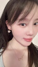 Lnieer設(shè)計感花朵珍珠耳圈女小眾百搭耳環(huán)2025新款爆款氣質(zhì)網(wǎng)紅耳釘耳飾 森系珍珠花朵耳環(huán)【電鍍加厚上色】 曬單實(shí)拍圖