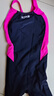 洲克（ZOKE）兒童泳衣女童訓練專(zhuān)業(yè)連體平角競速泳衣125504403-1黑/亮玫紅14 曬單實(shí)拍圖