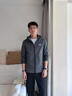 吉普（JEEP）夾克男春秋季休閑連帽外套男士潮流寬松沖鋒上衣服男裝 灰色XL 曬單實(shí)拍圖