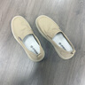 Leaveland楓葉男鞋秋季新款帆布鞋男透氣軟底低幫休閑鞋防滑輕便懶人鞋子男 卡其色 【標準皮鞋碼】 41 (255mm) 曬單實(shí)拍圖