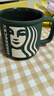 星巴克（Starbucks）墨綠色女神款陶瓷馬克杯辦公室咖啡杯子320ml男女生教師節 曬單實(shí)拍圖