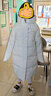 波司登反季冬羽絨服谷愛(ài)凌同款男女同款長(cháng)款連帽90絨學(xué)生修身外套 曬單實(shí)拍圖