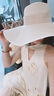 明月歸沙灘草帽女夏季海邊度假大帽檐遮陽太陽帽子大沿春秋出游漁夫帽 米色16cm帽檐 均碼 曬單實(shí)拍圖