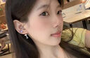 芯奢純銀S999足銀蓮花流蘇耳環(huán)女防掉耳釘女2025年新款養(yǎng)耳洞不易過敏 蓮花流蘇螺絲耳環(huán)-銀色-1對裝 曬單實(shí)拍圖