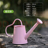 花開(kāi)了鐵藝灑水壺紅色澆花壺家用澆水壺1.8升小壺愛(ài)心手柄噴淋壺 粉色 曬單實(shí)拍圖
