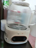 美的（Midea）花漾0膠水全玻璃全自動(dòng)養(yǎng)生壺 辦公室多功能煮茶壺 燒水壺恒溫電熱水壺煮茶器花茶壺1L YS10B101 曬單實(shí)拍圖