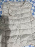 雪中飛羽絨小馬甲女士輕薄內穿保暖背心外穿高級感坎肩貼身休閑短款女裝 白色 輕薄 M 160 曬單實(shí)拍圖