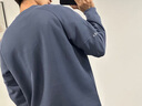 安踏加絨衛衣男2025秋冬季新款高端男士加厚保暖長(cháng)袖T恤運動(dòng)上衣服飾 繆斯藍（加絨款） L /175(120-140斤） 曬單實(shí)拍圖