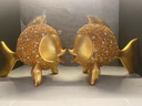 創(chuàng  )意玄關(guān)年年有余辦公室錦鯉魚(yú)招財擺件酒柜電視柜酒柜喜慶裝飾品 年年有余-大金魚(yú)一對 曬單實(shí)拍圖