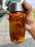 希諾（HEENOOR）抗菌玻璃杯單層透明泡茶杯子男大容量車(chē)載水杯XN-9011本色 550mL 曬單實(shí)拍圖