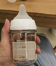 貝親（Pigeon）新生兒 防脹氣寬口徑玻璃奶瓶160ml SS號(hào)奶嘴 0個(gè)月+ AA260 曬單實(shí)拍圖