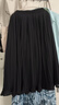 愛(ài)上町輕奢藏藍(lán)色半身裙女夏薄款2025新款中長(zhǎng)款小個(gè)子超好看a字百褶裙 黑色-長(zhǎng)款 L /28 建議105-115斤 曬單實(shí)拍圖