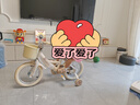 紫榕兒童自行車(chē)3-6歲卡皮bala自行車(chē)兒童單車(chē)小孩6-10歲童車(chē)自行車(chē) 卡皮bala黃【彩胎輻條版】帶后座 14寸適合90-105cm 曬單實(shí)拍圖